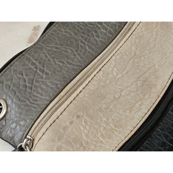 Rosetti Black Brown Faux Leather Crossbody / Shoulder Bag Purse - Picture 4 of 7